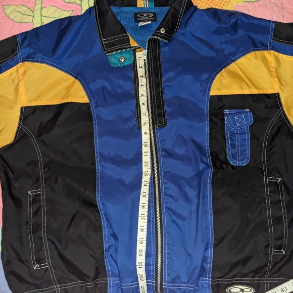 Y2K 90s Color Block Windbreaker jacket - Picture 6 of 8